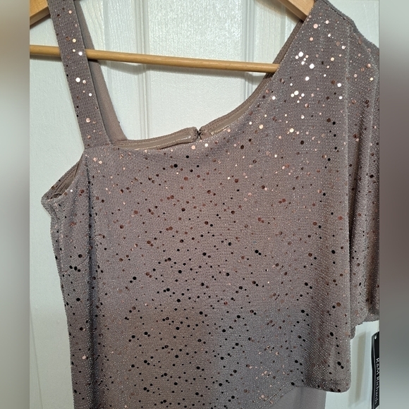 NWT R&M Richard's One Shoulder Asymmetric Jump Suit Size 8P - Picture 8 of 10